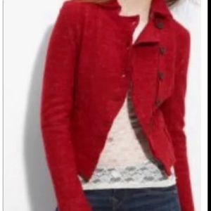 Free People Scrunch Sergeant Wool Linen Blend Jacket New W Tags Size S